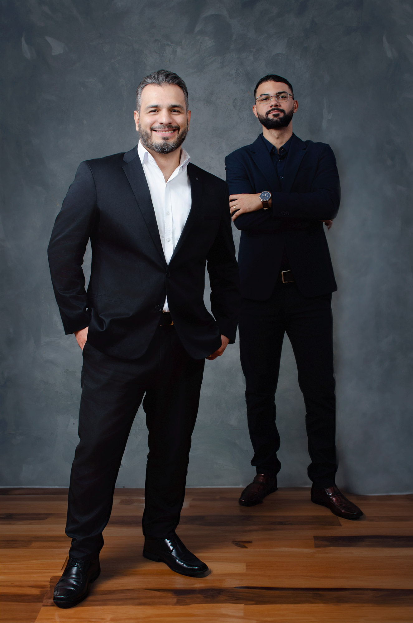 Dupla de sócios retratos corporativpos